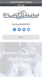 Mobile Screenshot of platinumdj.com